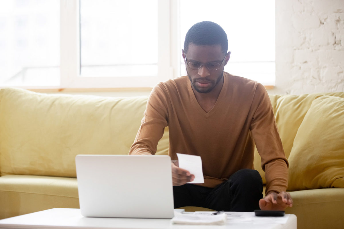 Man considers all factors to starting a small business at home