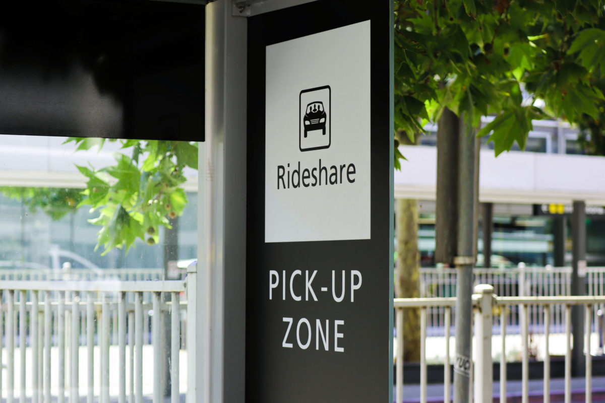 Location for rideshare pick-up