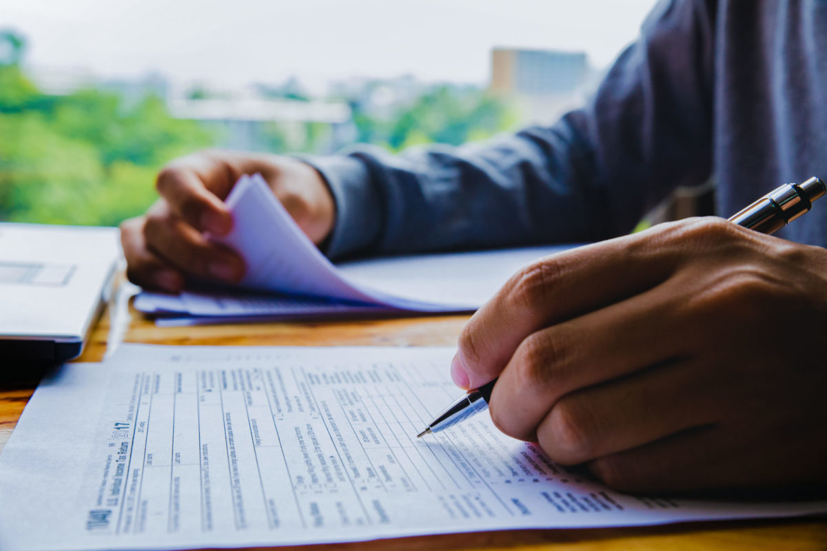 Man prepares to save big on his taxes this year