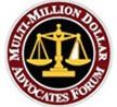 Multi-Million Dollar Advocates Forum seal.