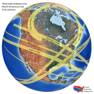 all solar eclipses over north america in the 21st century